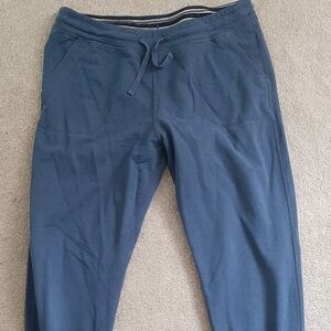 Patagonia W's Ahnya Navy Blue Pants Large Cuffs